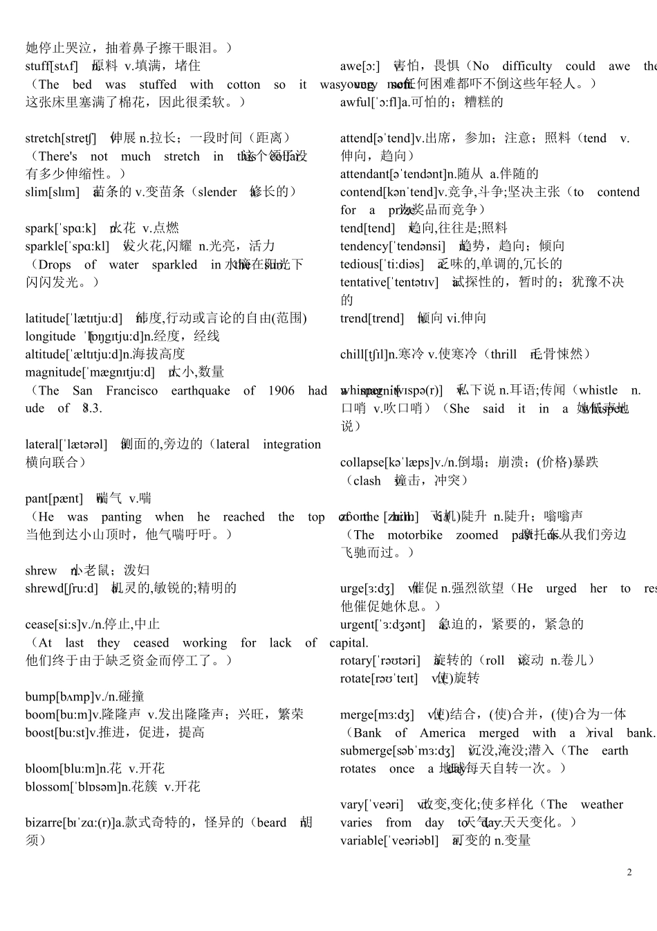 考研1575单词刘一男十天背诵清单_第2页