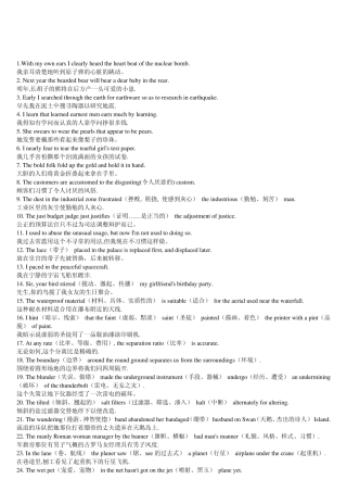 考研单词(短句中熟认单词)学习的又一种好方法