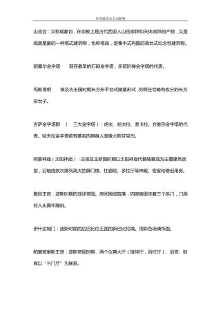 考研外国建筑史名词解释