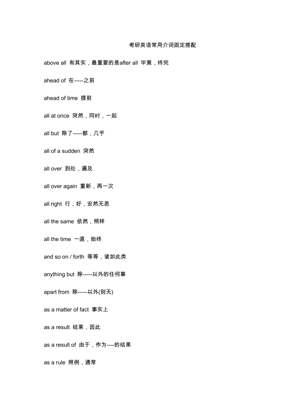 考研常用介词短语_第1页