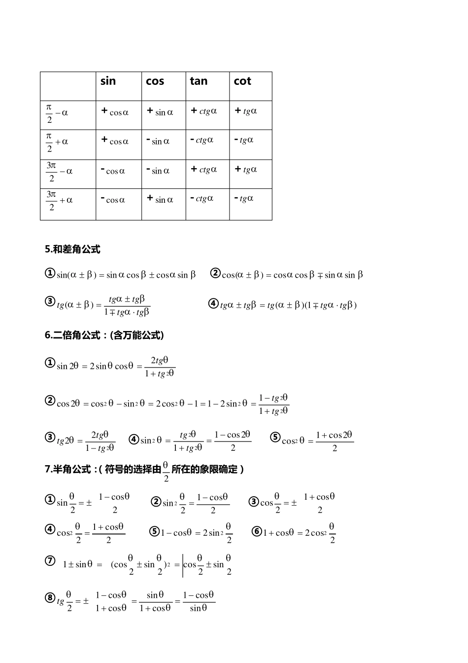 考研数学三公式大全_第3页