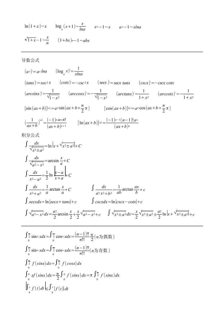 考研数学三知识点总结_第2页
