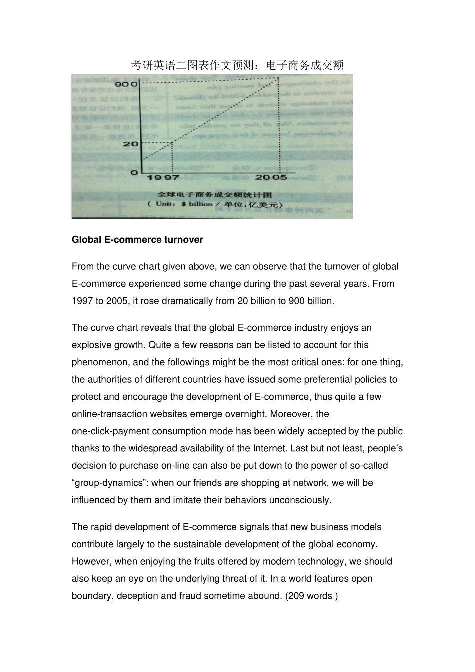 考研英语二图表作文范文及核心词汇_第2页