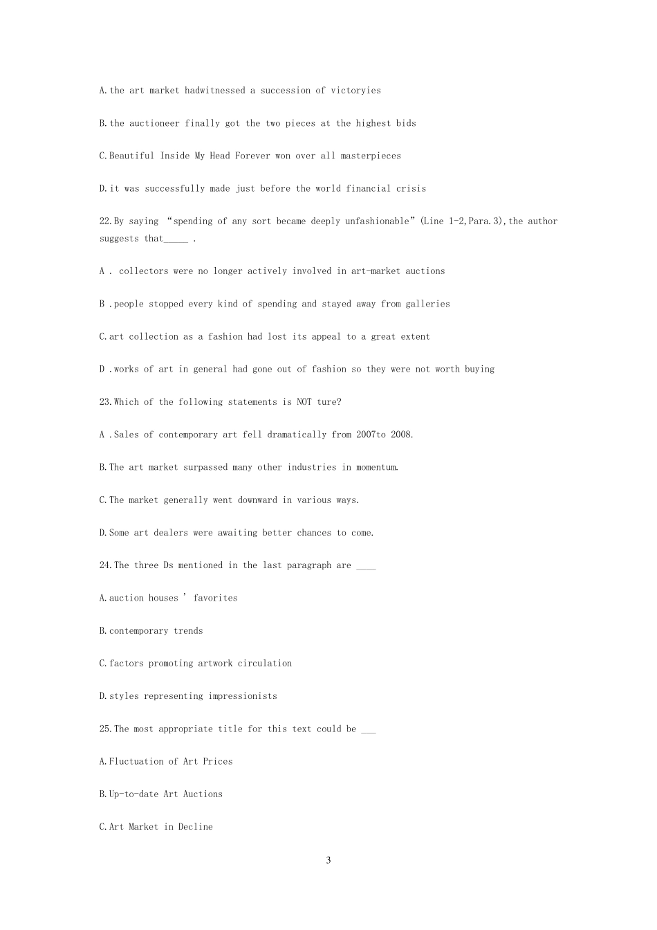 考研英语二真题及答案(免费下载)_第3页