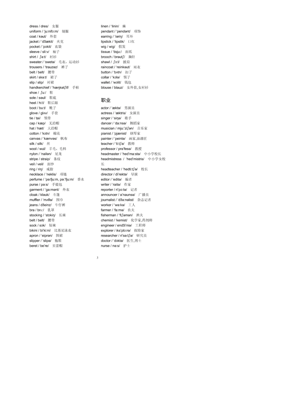 考研英语分类词汇_第3页