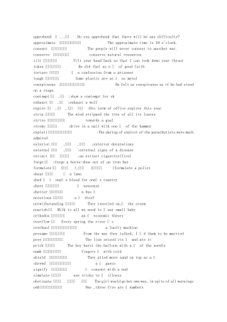 考研英语单词乱序记忆版