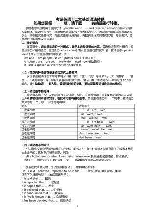 考研英语常用语法