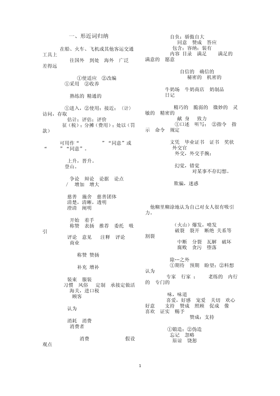 考研英语形近词归纳_第1页