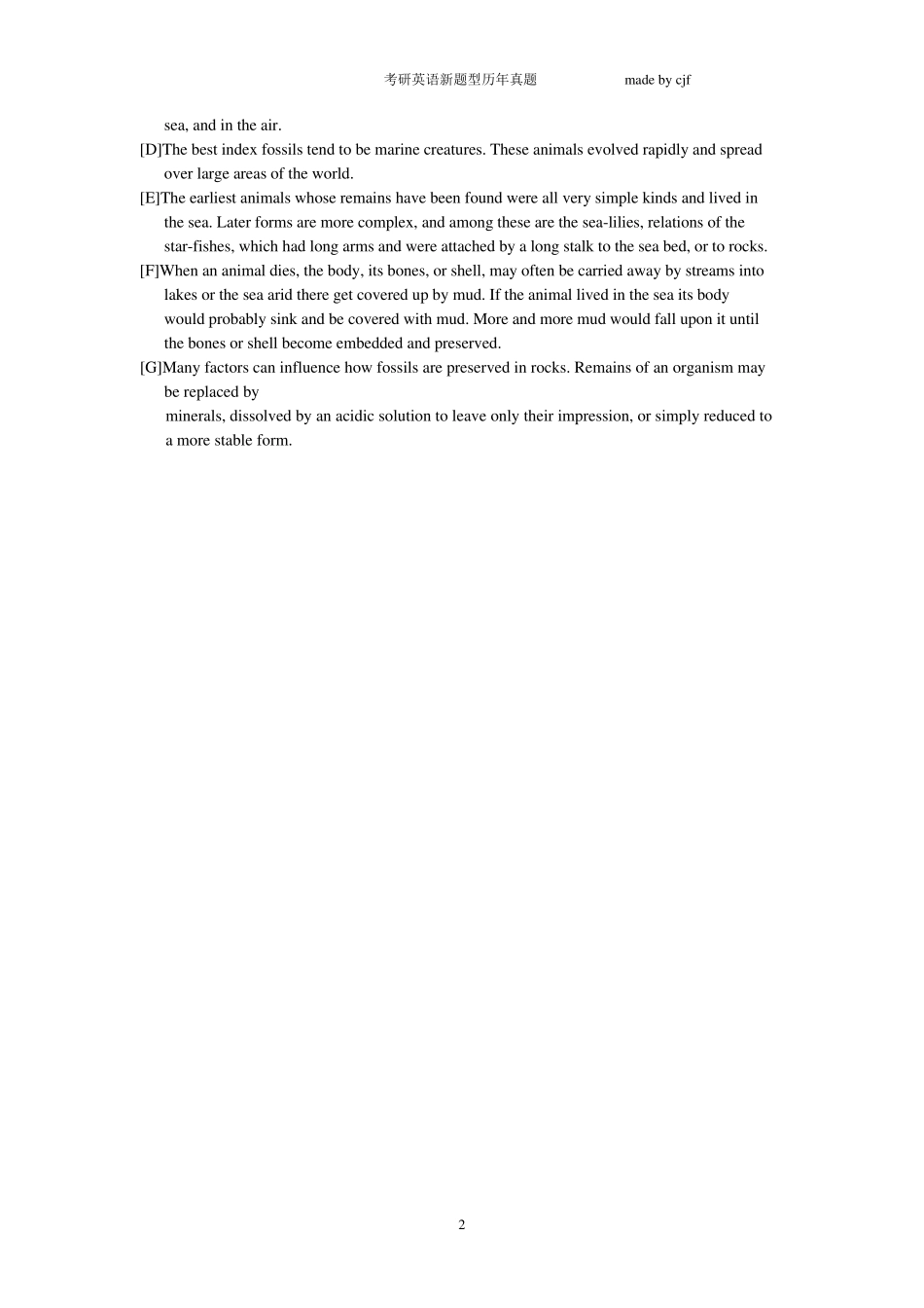 考研英语新题型历年真题大纲样题_第2页