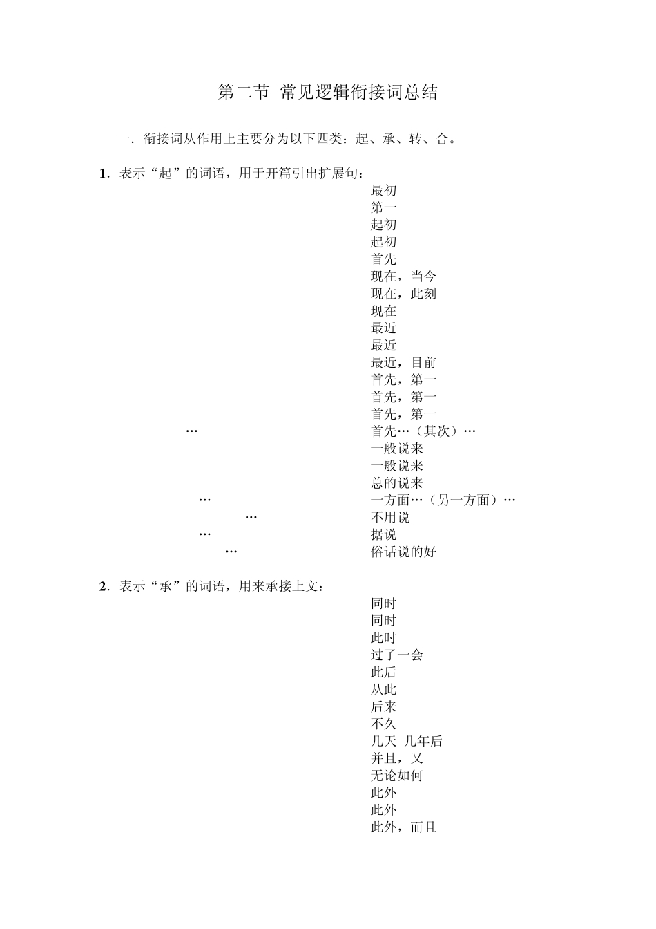 考研英语的材料逻辑衔接词重点讲解_第1页