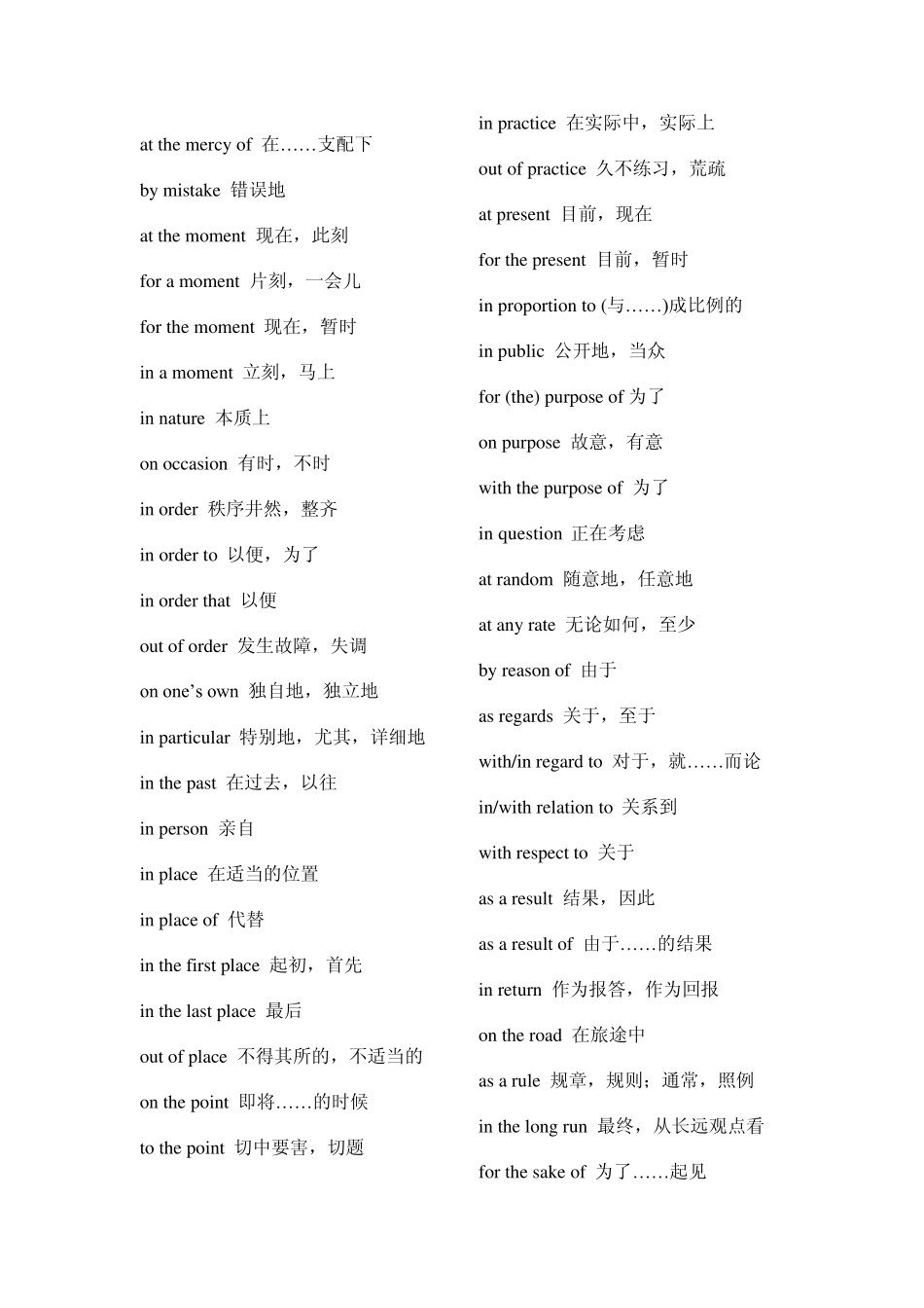 考研英语词语的固定搭配(绝版收藏!!!!)_第3页