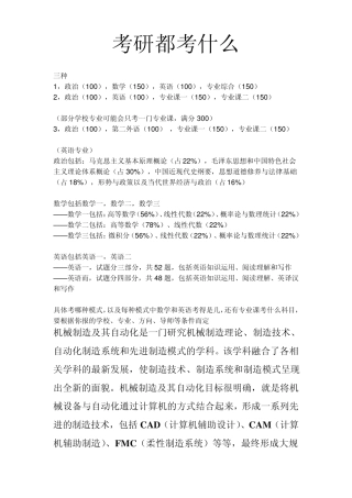 考研都考什么