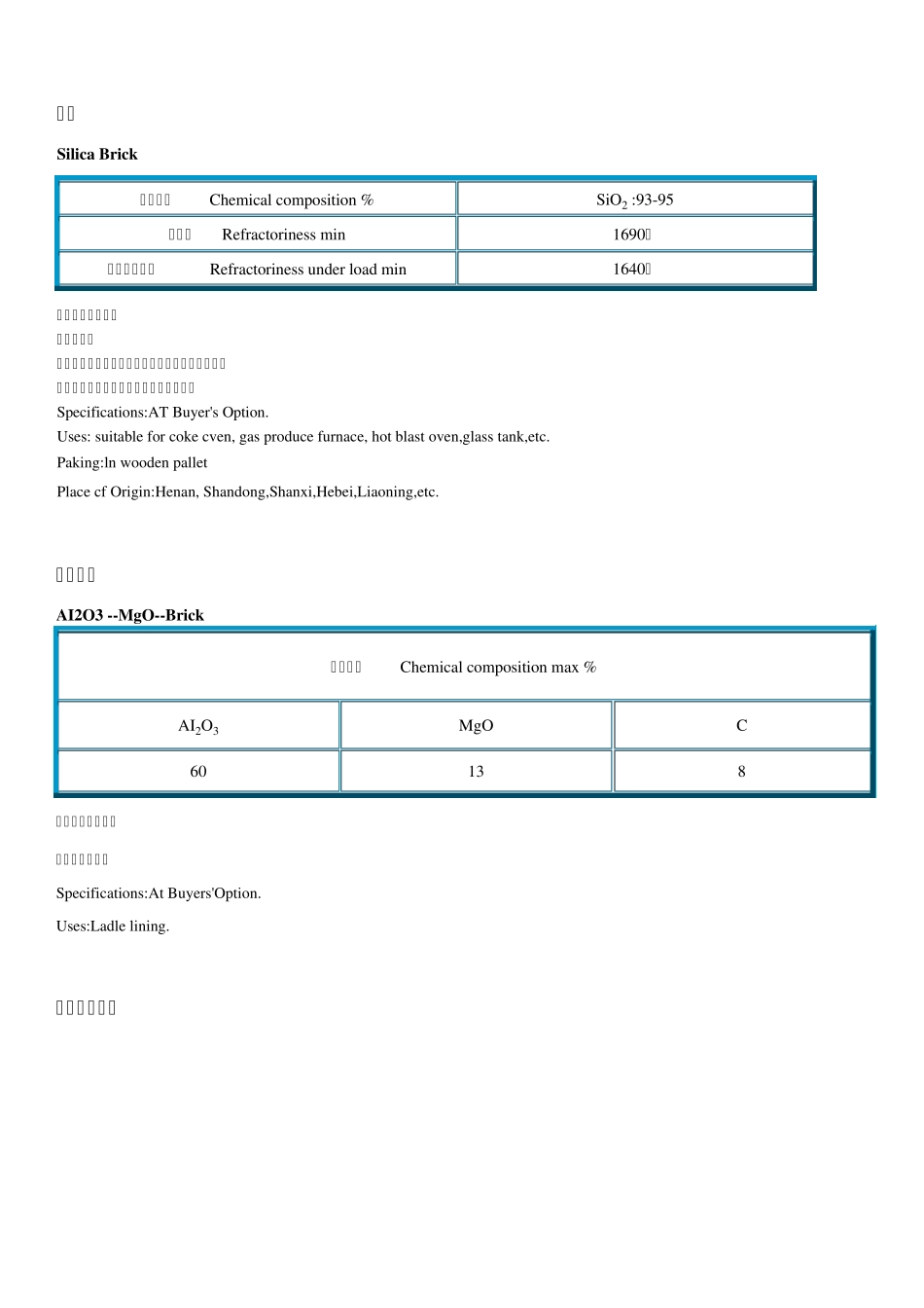 耐火材料中英文对照_第3页