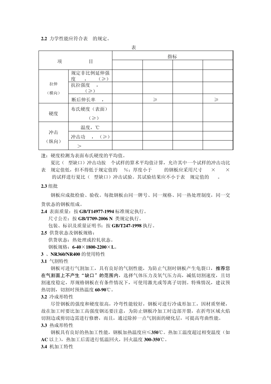 耐磨钢产品使用说明书_第3页