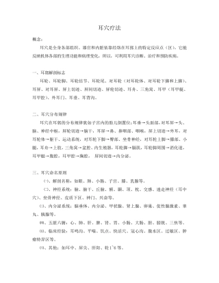 耳穴治近视眼疗法