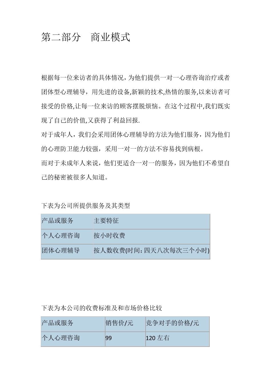 聆心心理咨询公司创业计划书_第3页