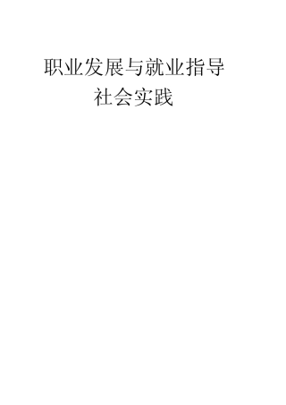 职业人物访谈报告
