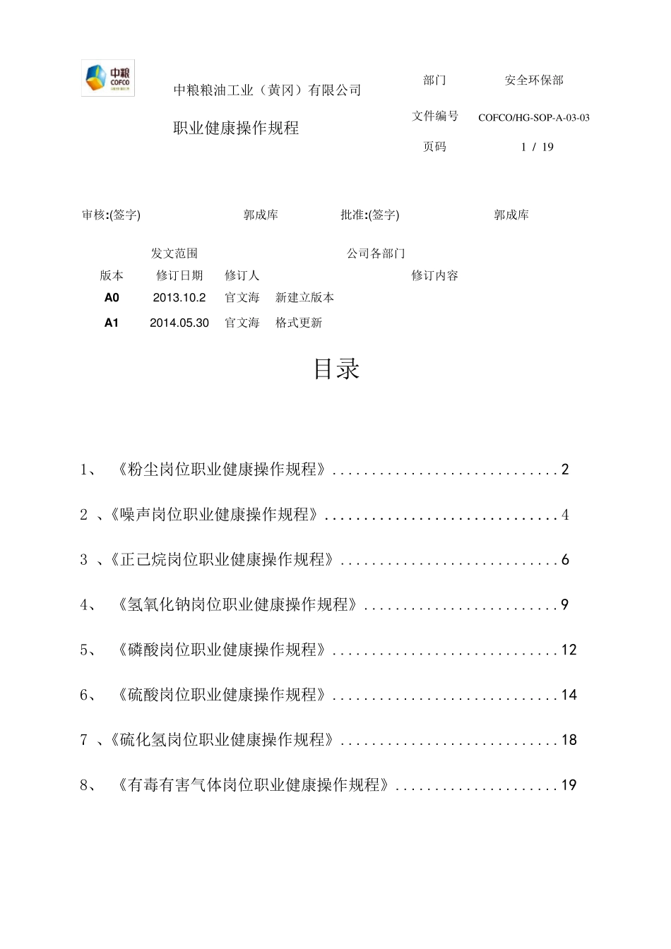 职业健康操作规程_第1页