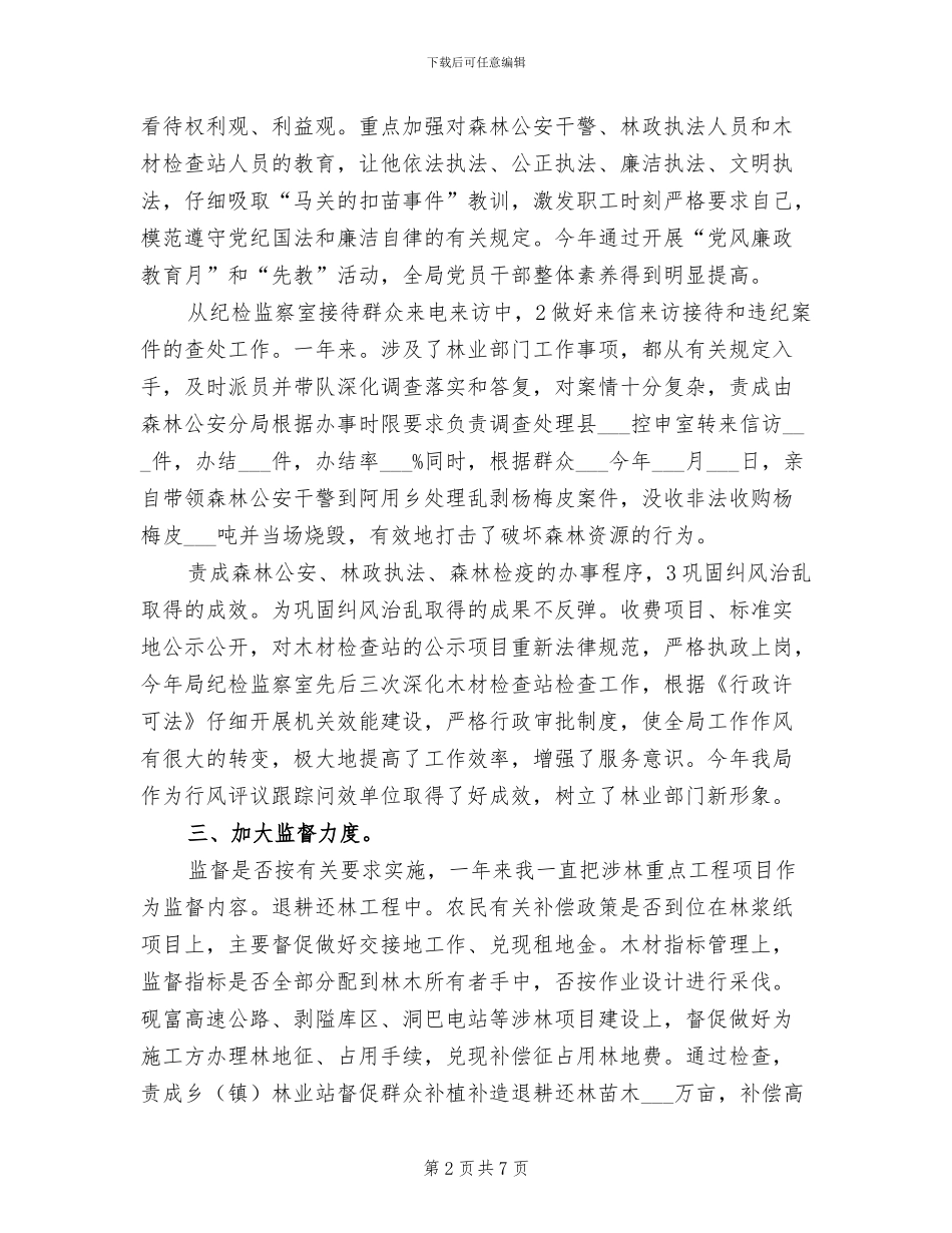 2024年纪检负责人任职工作总结_第2页