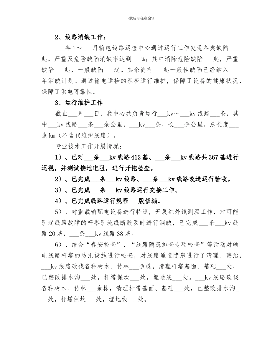 2024年线路运检中心年度工作总结_第2页