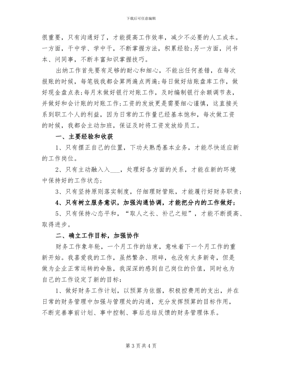 2024年终出纳个人工作总结_第3页