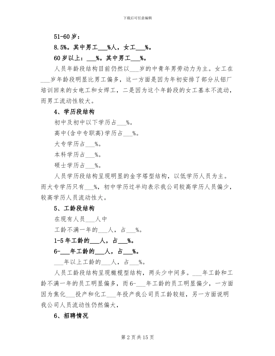 2024年经典人力资源工作总结_第2页