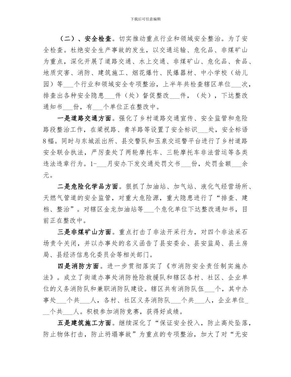 2024年经发办、安办上半年工作总结_第2页