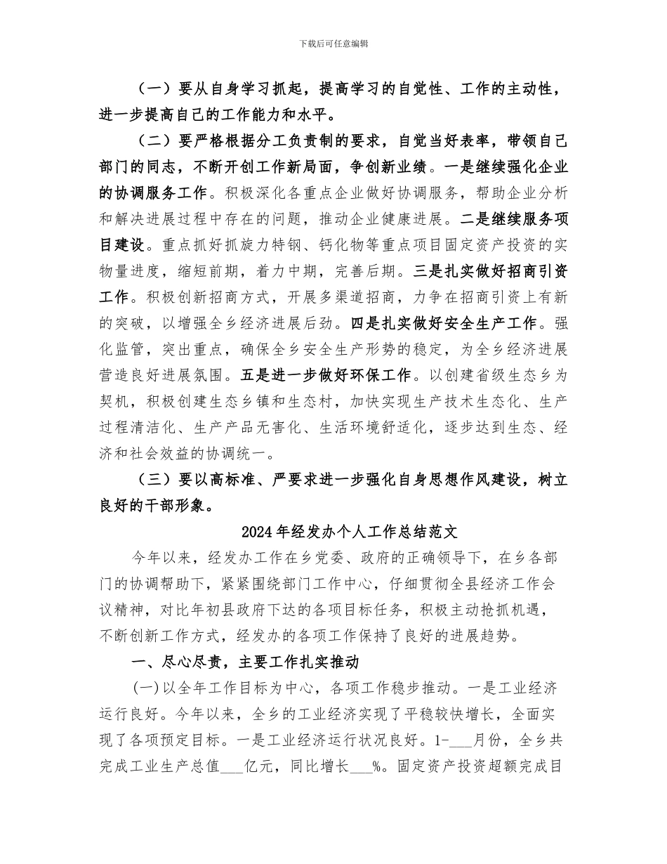 2024年经发办个人工作总结_第3页