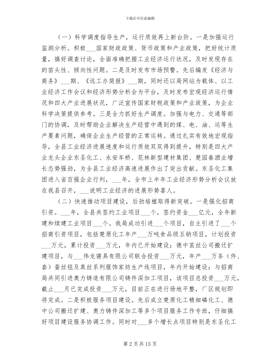2024年经商局年度工作总结报告_第2页