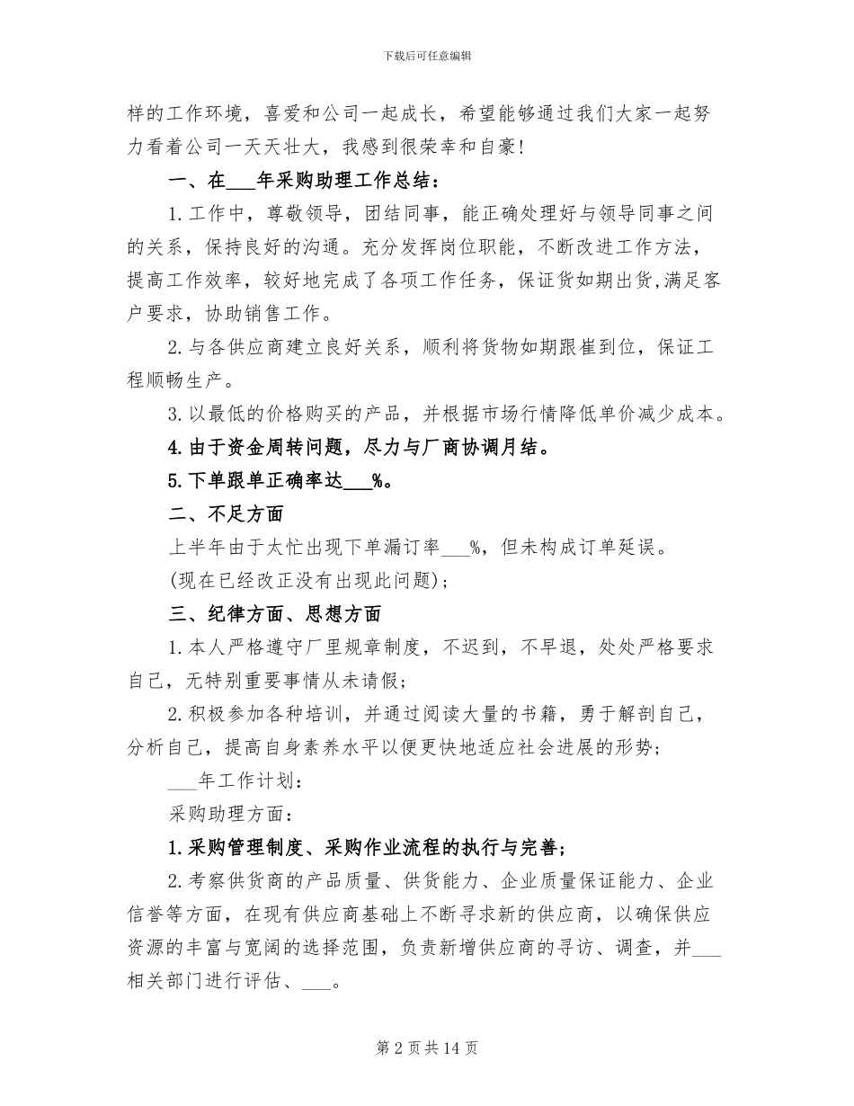 2024年经理助理工作个人总结_第2页