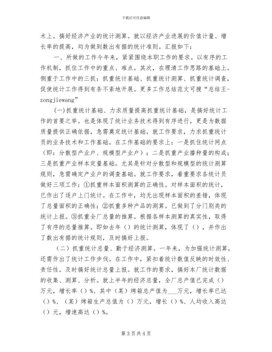 2024年统计员个人年度工作总结_第3页