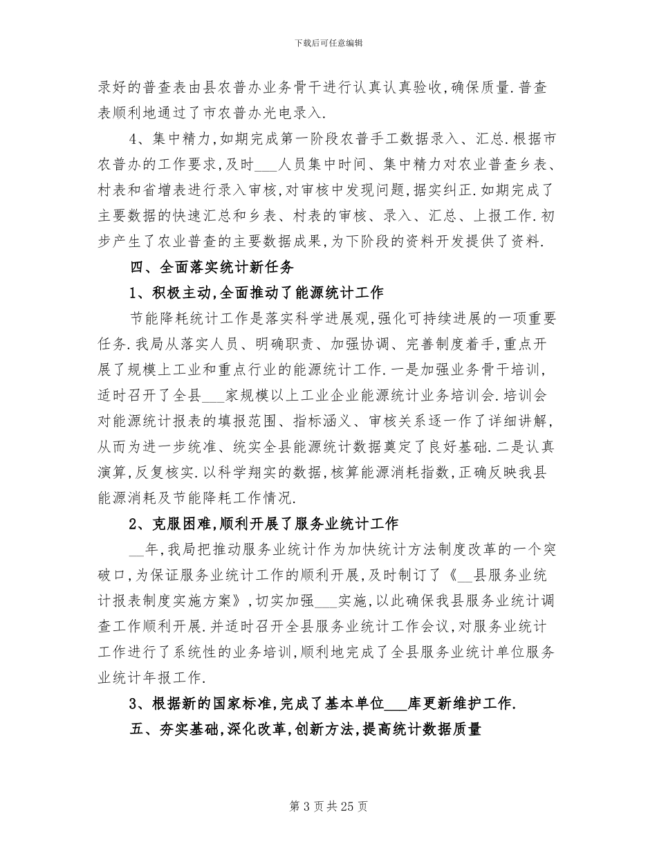 2024年统计局个人年终工作总结_第3页