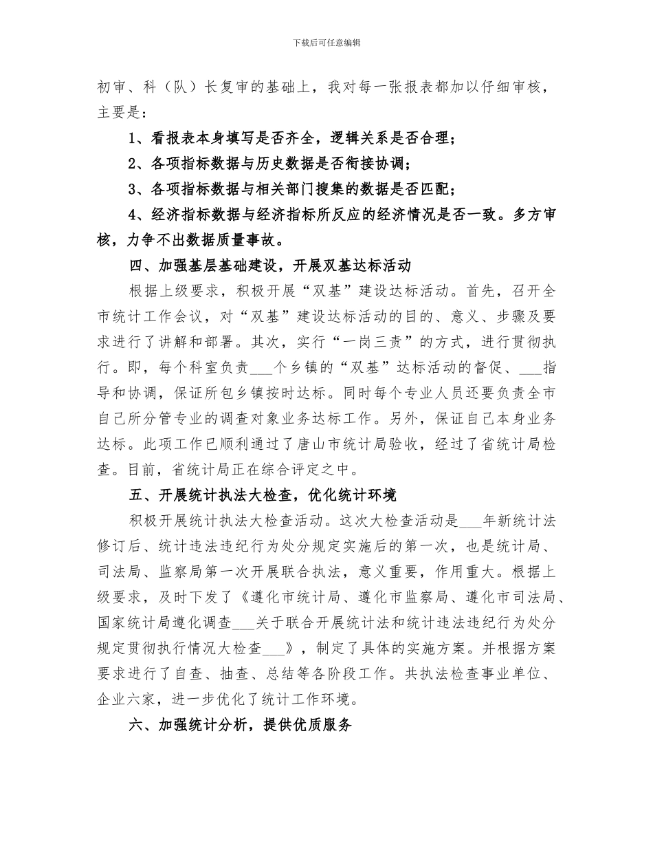 2024年统计局副局长个人年度总结_第2页