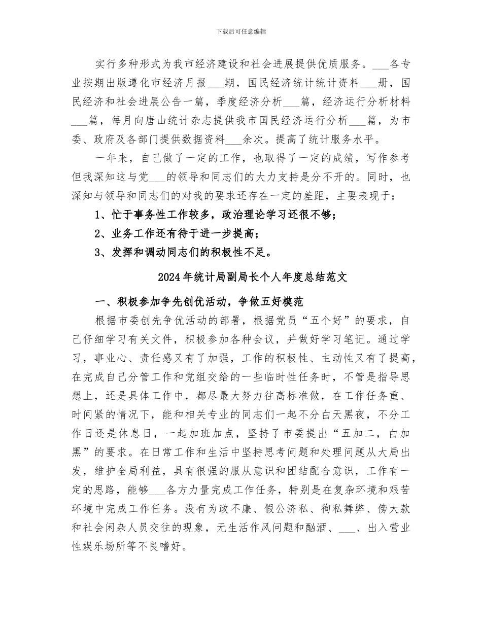 2024年统计局副局长个人年度总结_第3页