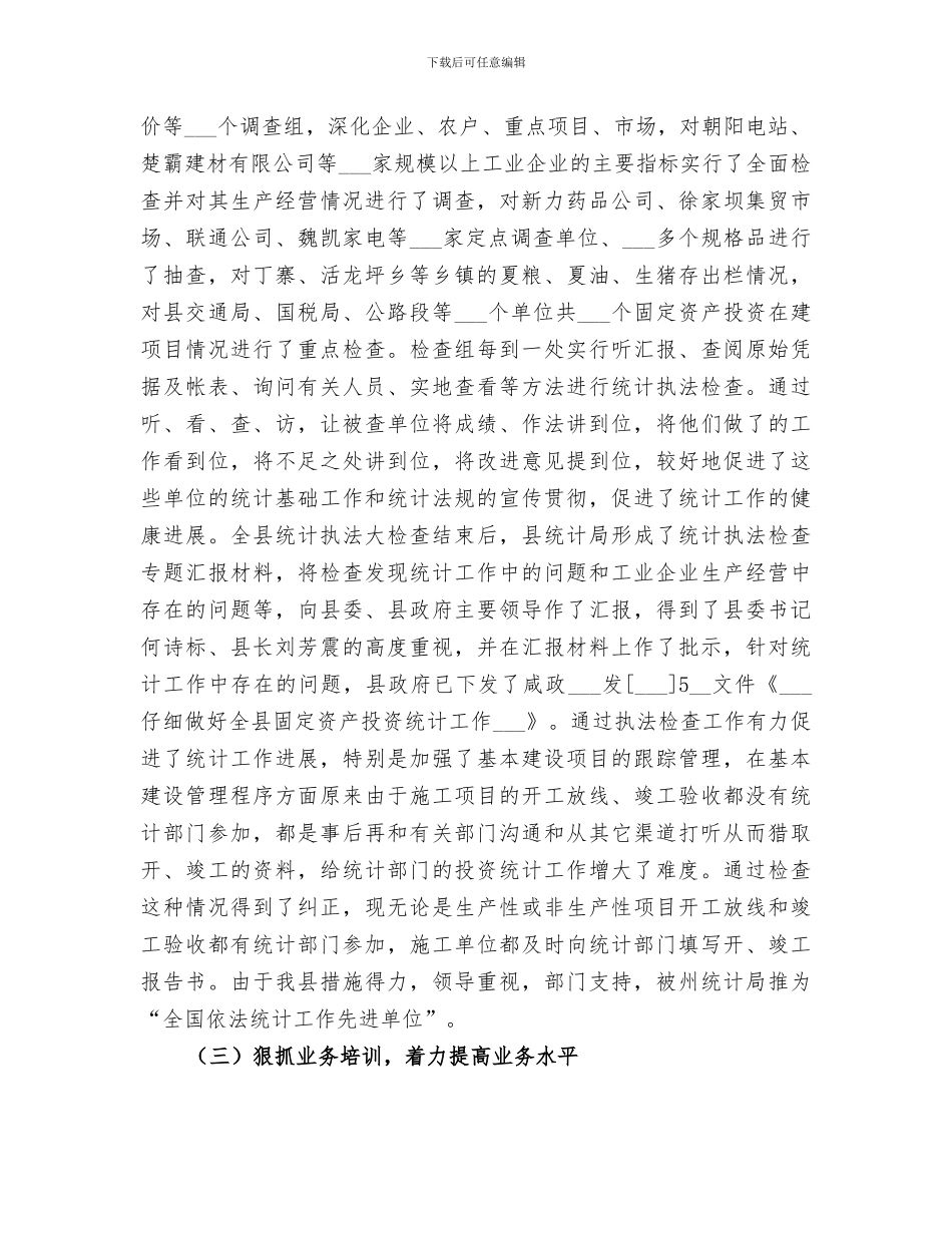 2024年统计工作总结和工作思路_第2页