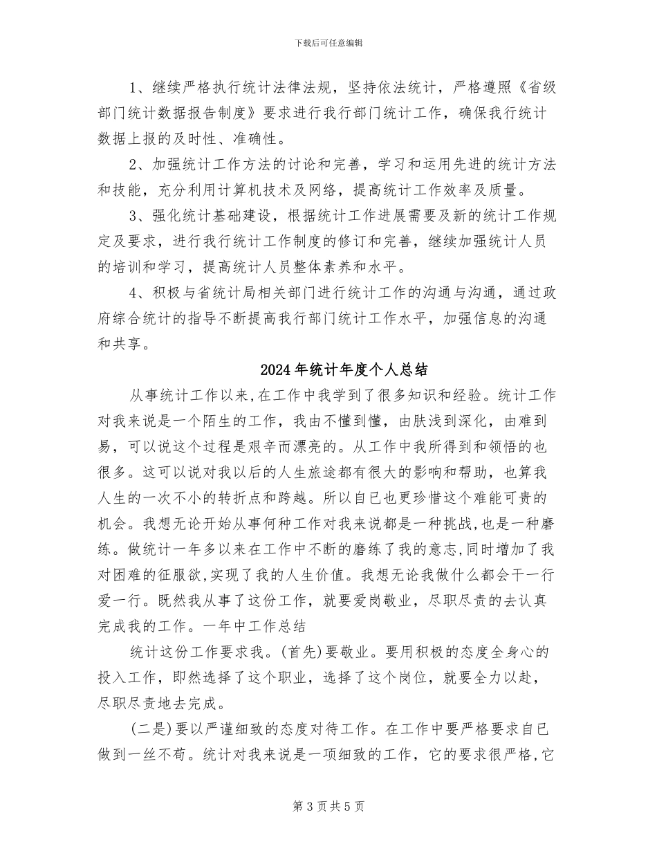 2024年统计年度个人工作总结_第3页