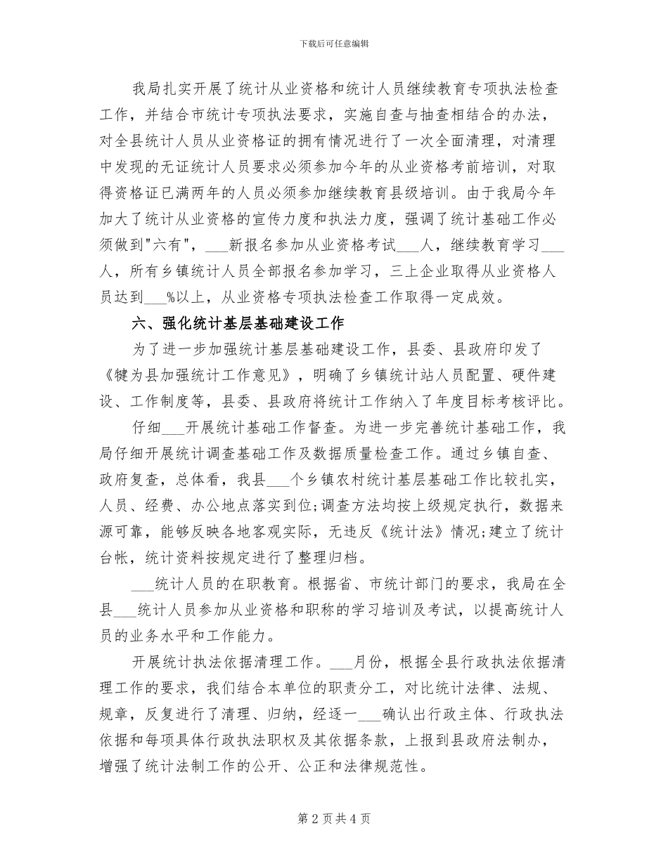 2024年统计法制年度总结_第2页