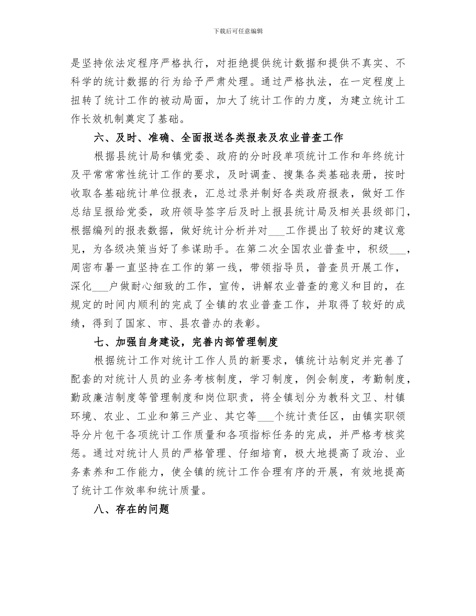 2024年统计站工作总结_第3页