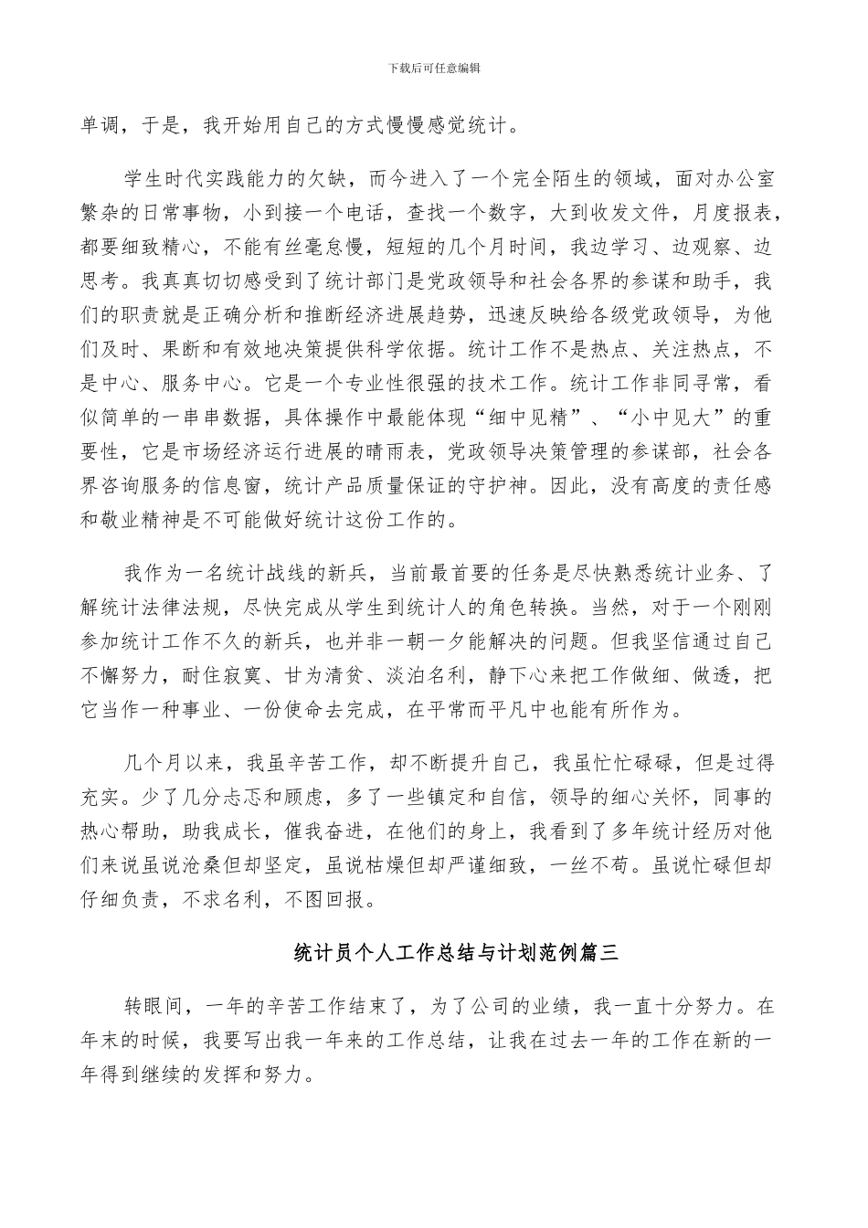 2024年统计试用期工作总结与计划范例_第3页