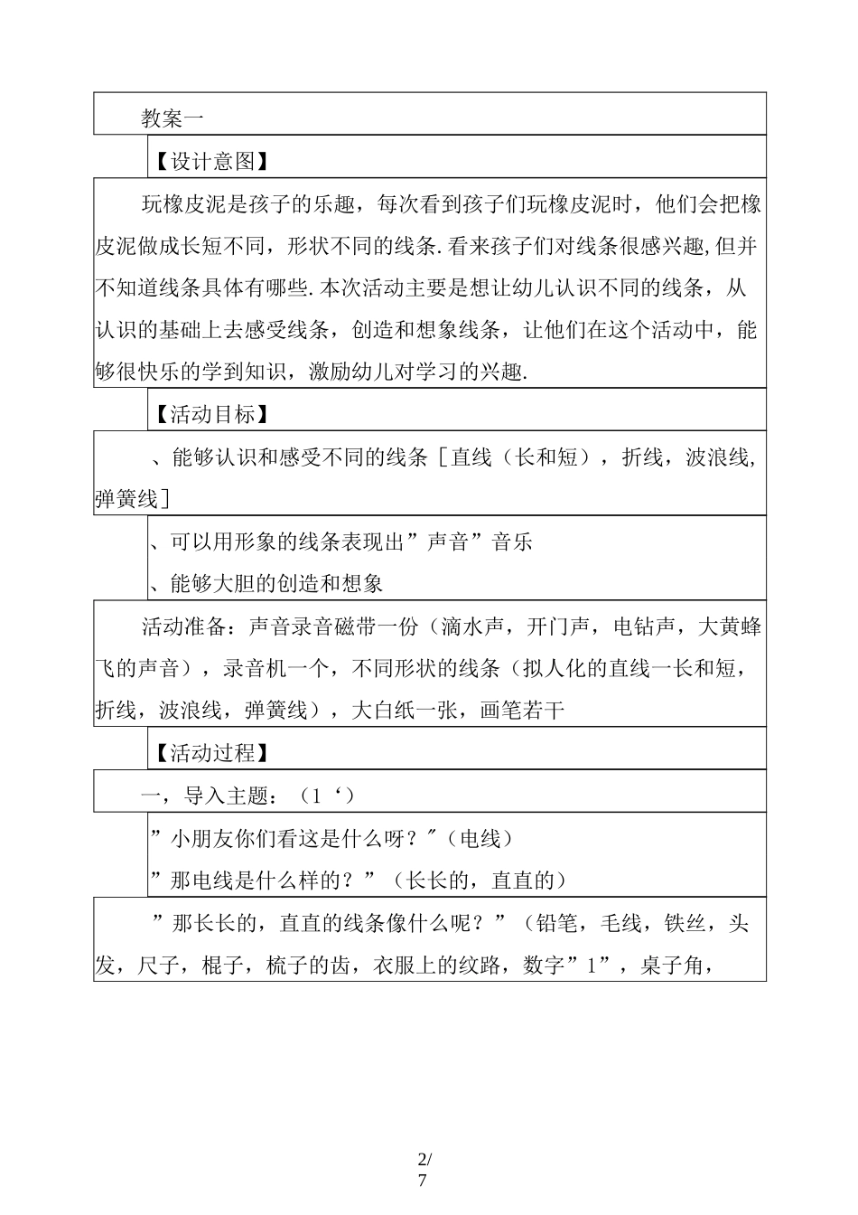 幼儿园中班美术活动：有趣的线条(共3篇)_第2页