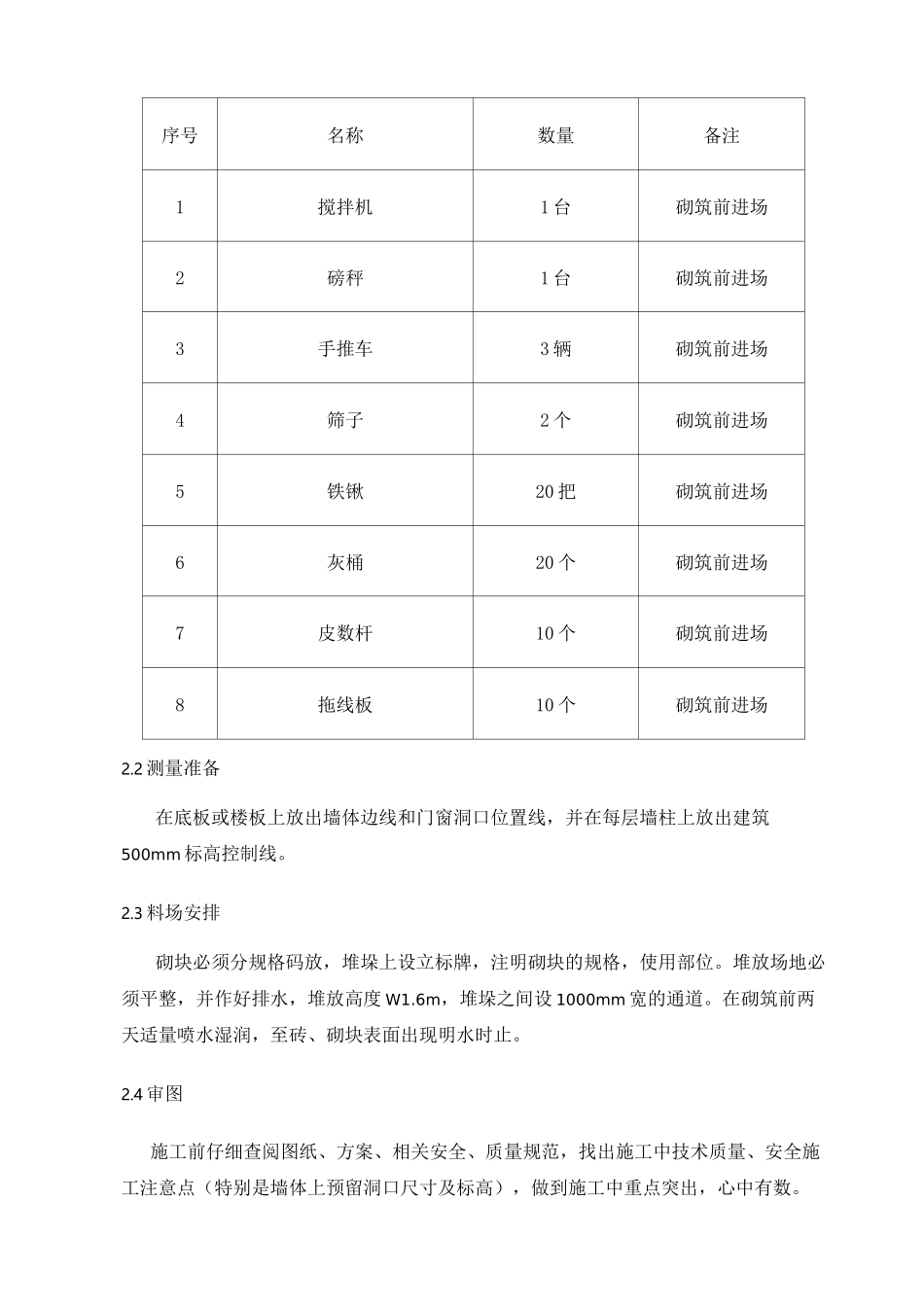 加气块砌筑施工方案(1)_第3页