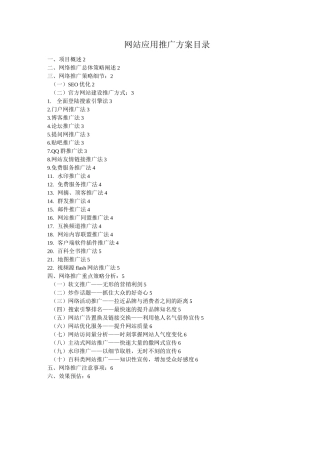 网站品牌推广方案