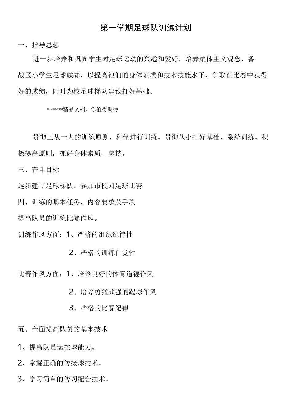 足球训练计划及内容_第1页