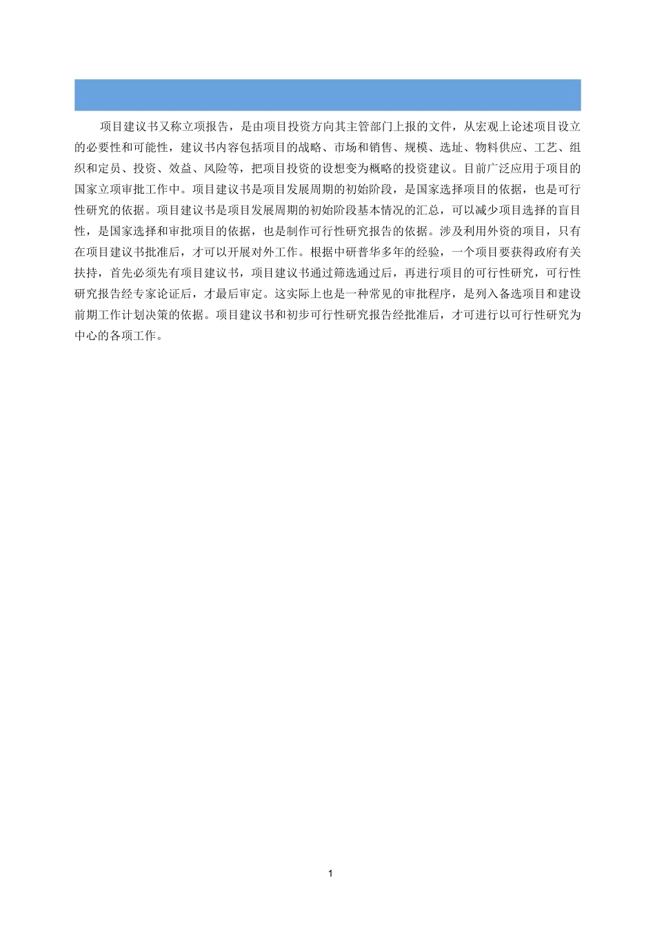 项目立项报告框架_第1页