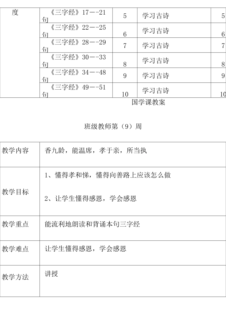 一年级国学计划及教案_第3页
