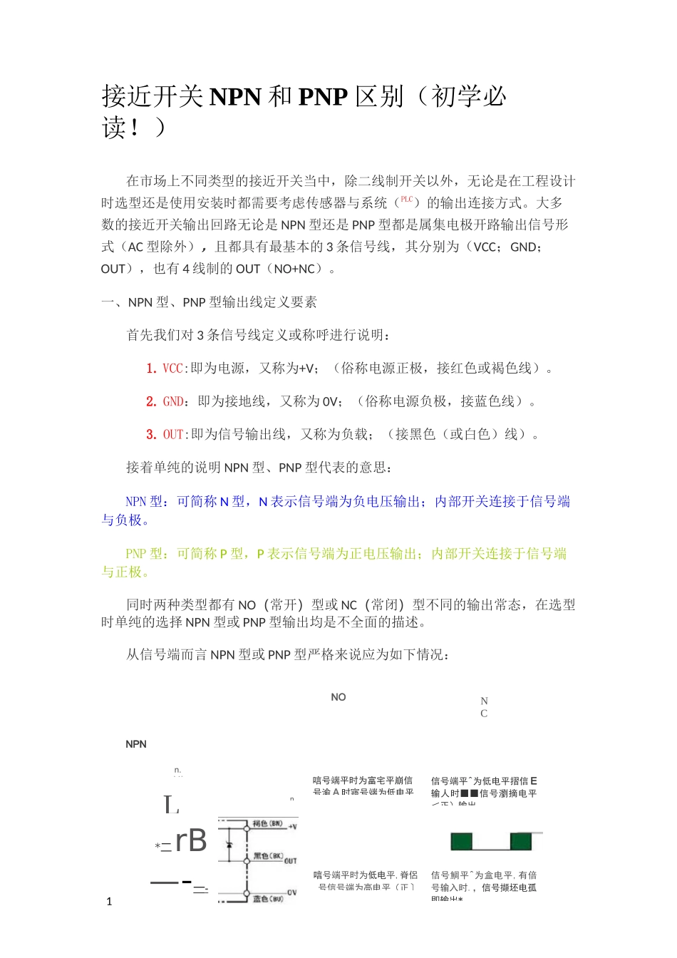 接近开关NPN和PNP区别(初学必读)_第1页