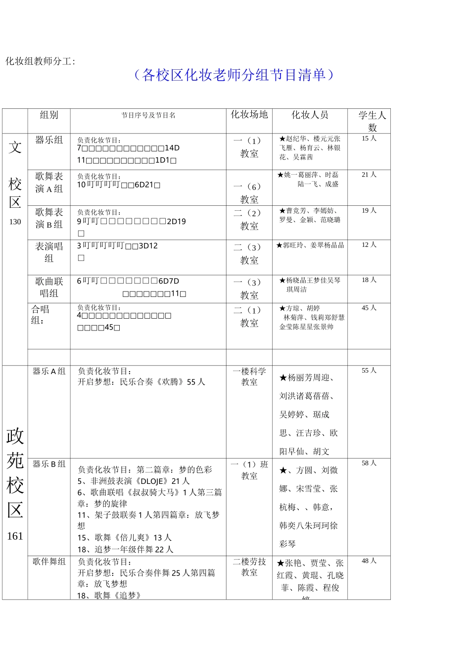 文一街小学音乐会活动方案_第3页