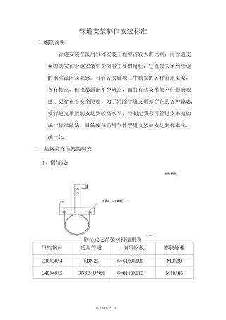 管道支架制作安装标准.(DOC)