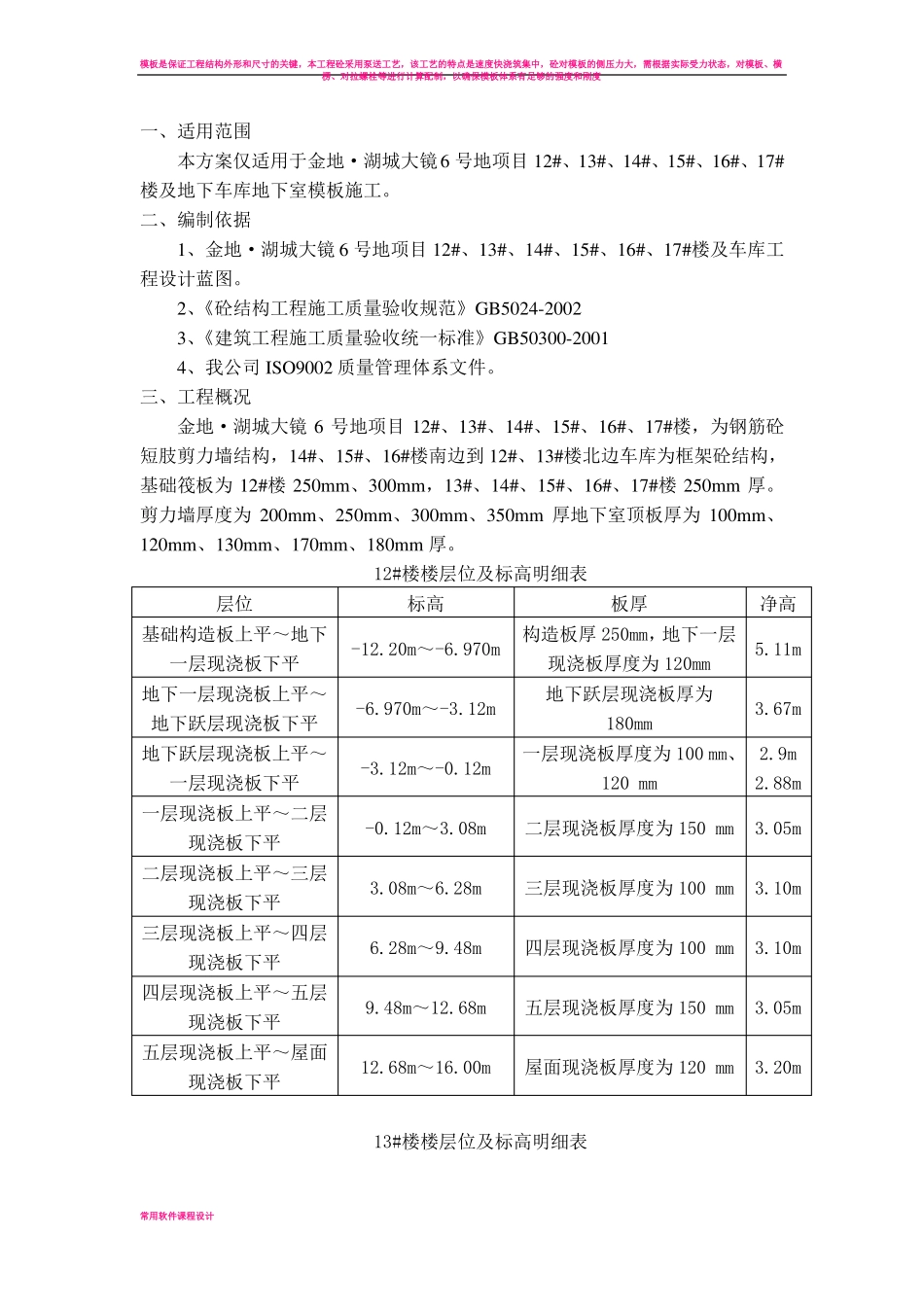 地下室模板工程施工方案_第2页