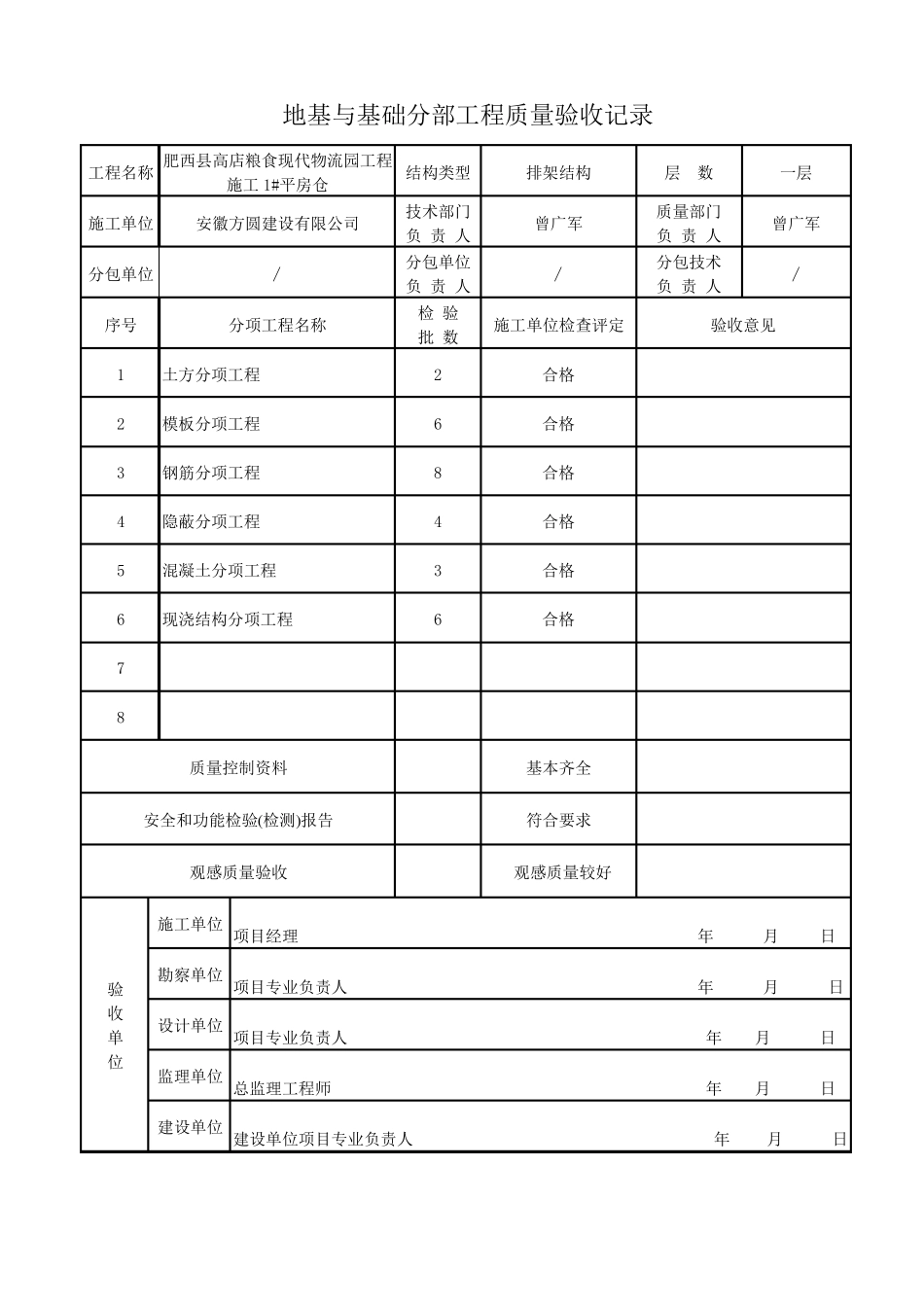 地基与基础分部工程报验申请表_第2页